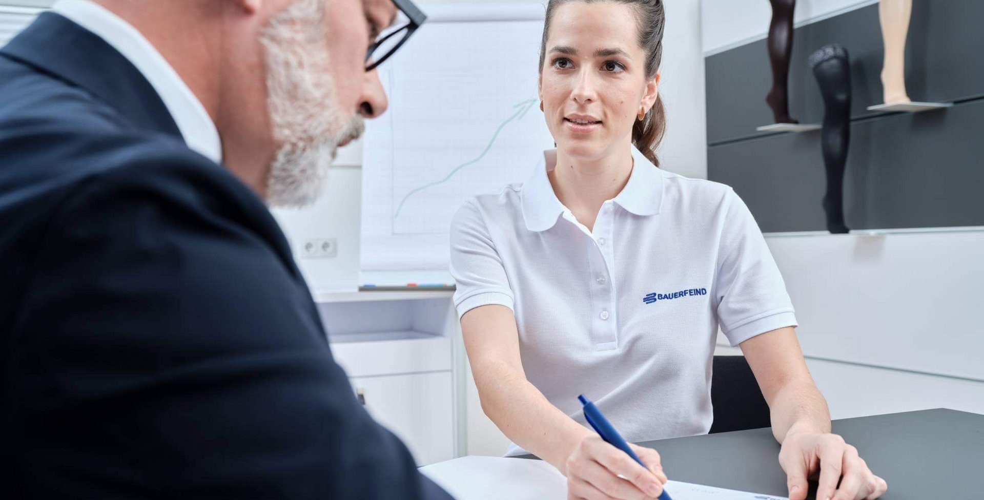 Beratung durch eine Ärztin